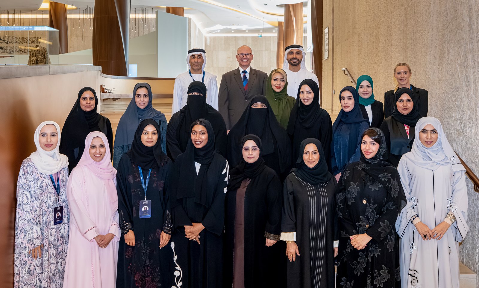 Robert Hausmann with a healthcare leadership cohort in the United Arab Emirates.